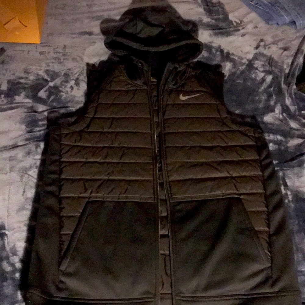 Nike Black Hooded Vest